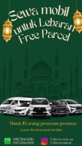 Promo sewa mobil Balikpapan untuk Lebaran dari Sheva Rent Car dengan berbagai pilihan armada