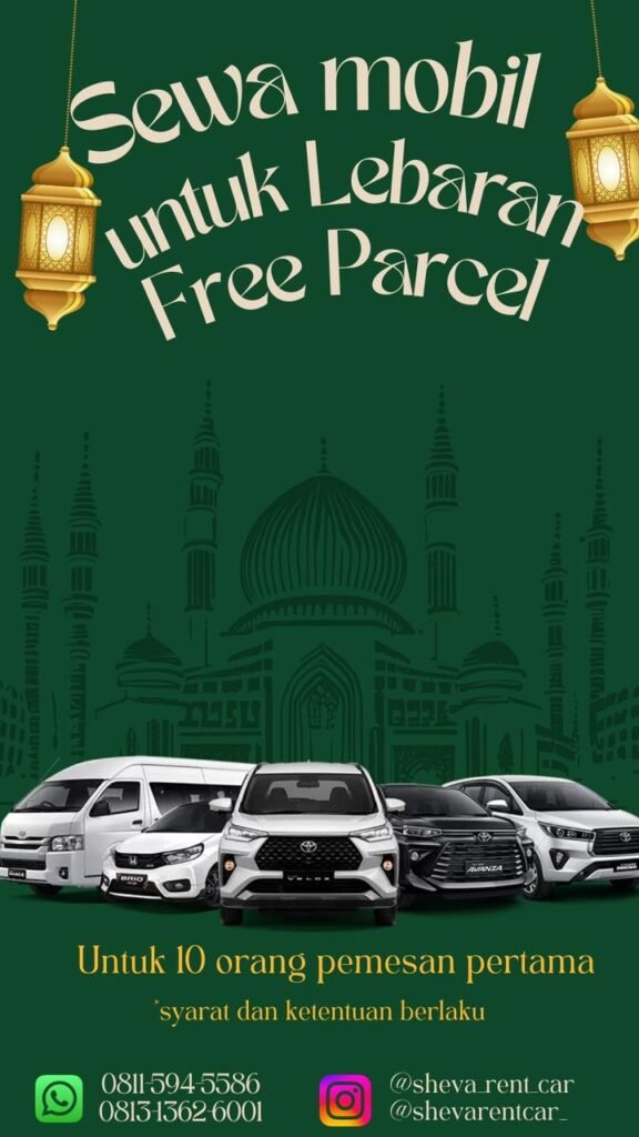 Promo sewa mobil Balikpapan untuk Lebaran dari Sheva Rent Car dengan berbagai pilihan armada
