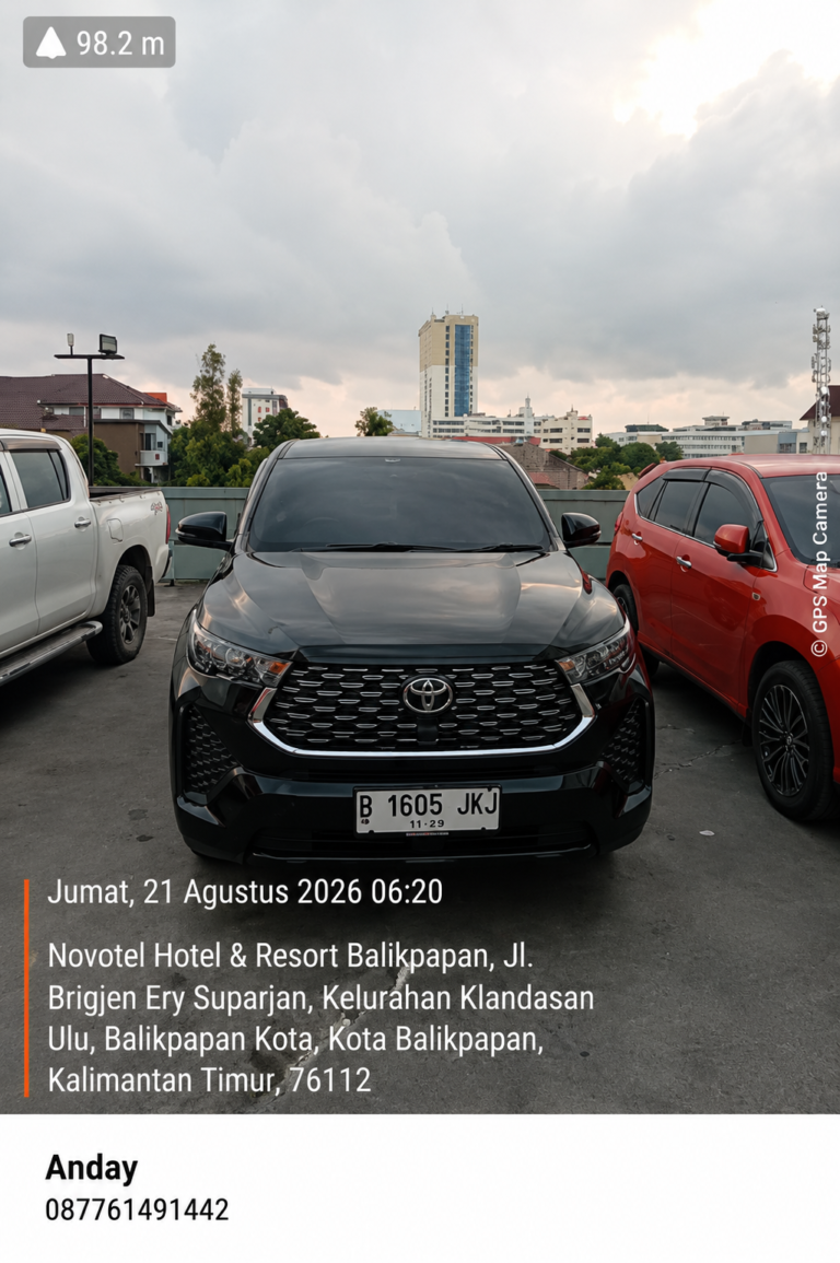 menjemput tamu di hotel Balikpapan